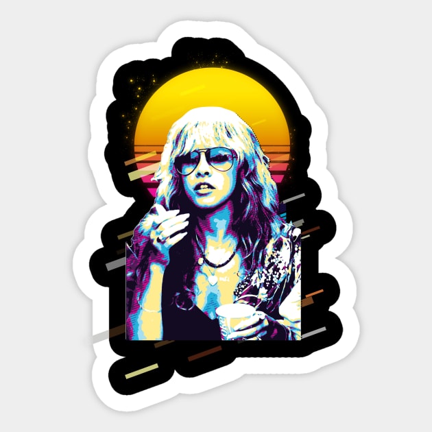 80s Retro - Stevie Nicks Sticker by Tamie